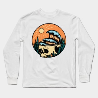 Skull & Wave Long Sleeve T-Shirt